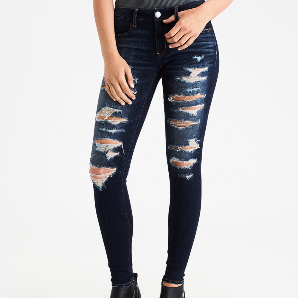 American Eagle super stretch jeggings.